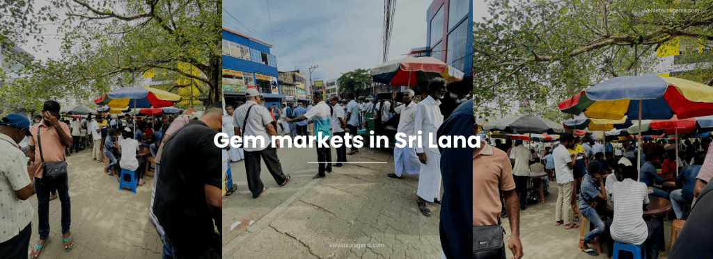 local gem market in sri lanka, buying and selling rough and fasted gemstones