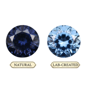 natural vs lab grown gemstone